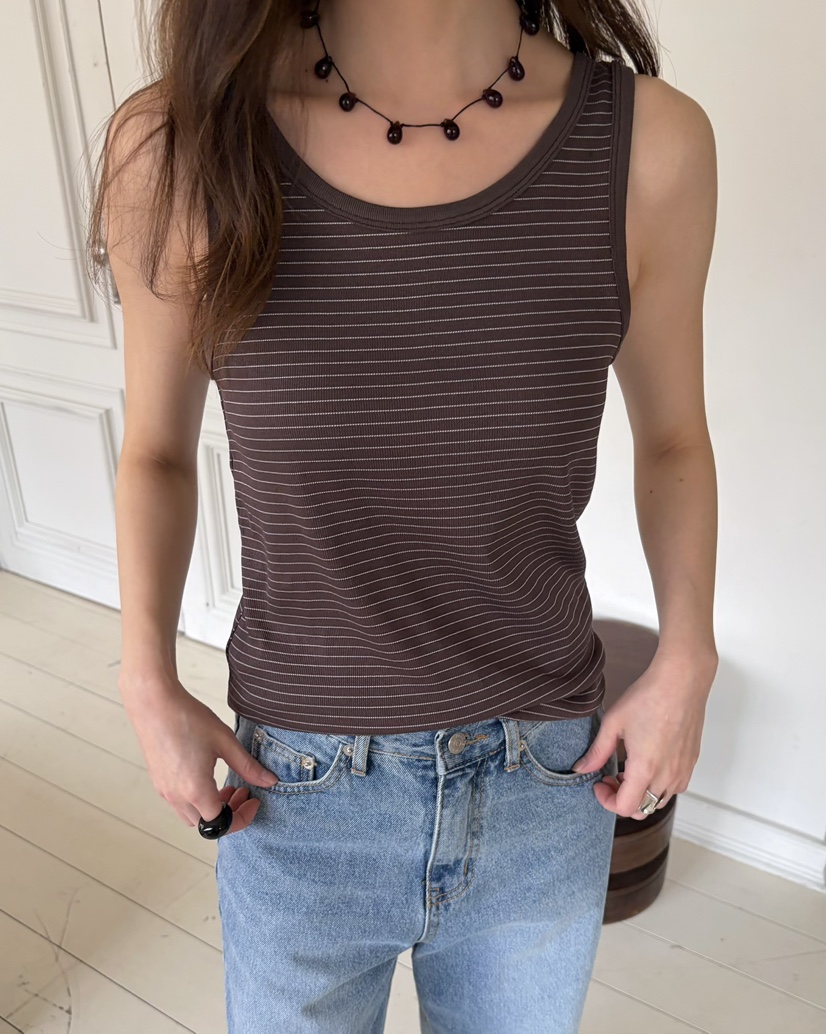 PEBBLE韓國直郵實拍女裝新品人氣時尚休閑熱賣26春夏吊帶背心PEBBLE吊帶/背心