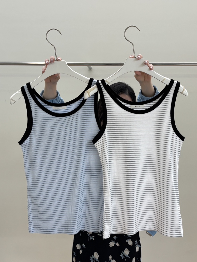 PEBBLE韓國直郵實拍女裝新品人氣時尚休閑熱賣26春夏吊帶背心PEBBLE吊帶/背心