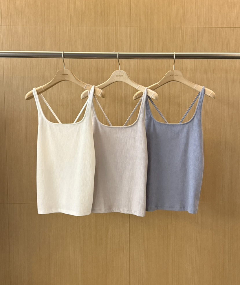 CULLUM韓國直郵實拍女裝新款熱賣休閑時尚26春夏吊帶背心CULLUM吊帶/背心