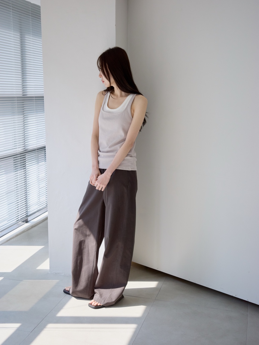 CULLUM韓國直郵實拍女裝新款熱賣休閑時尚26春夏吊帶背心CULLUM吊帶/背心