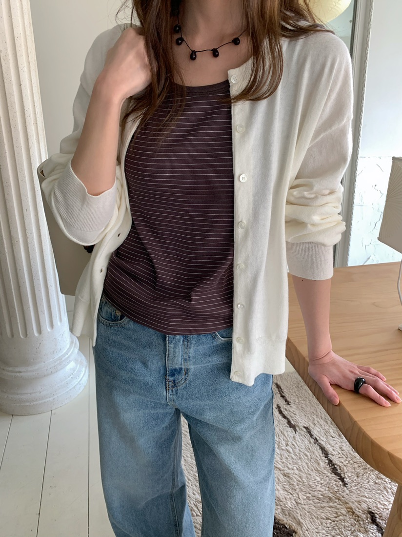 PEBBLE韓國直郵實拍女士新品推薦職業26春夏人氣針織衫開衫PEBBLE針織衫