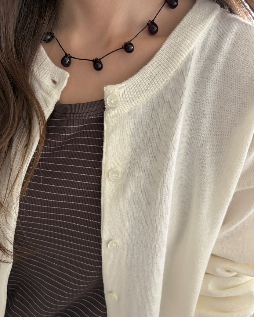 PEBBLE韓國直郵實拍女士新品推薦職業26春夏人氣針織衫開衫PEBBLE針織衫