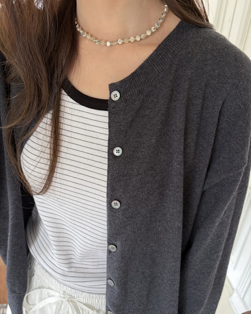 PEBBLE韓國直郵實拍女士新品推薦職業26春夏人氣針織衫開衫PEBBLE針織衫