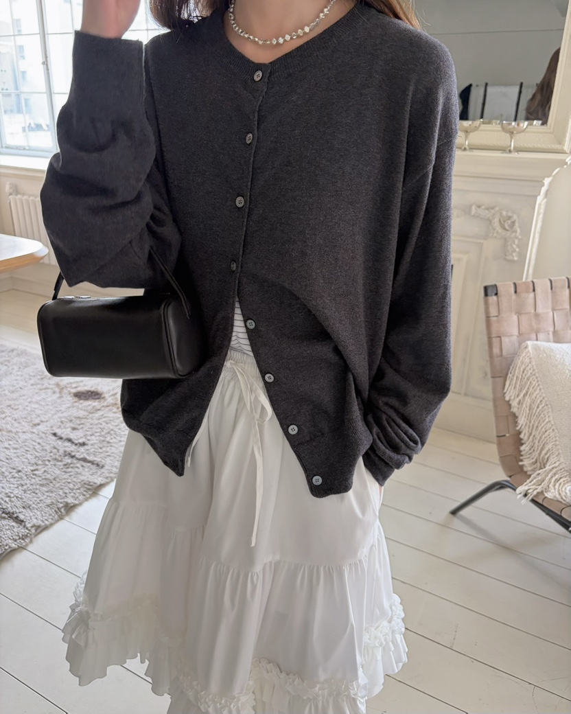 PEBBLE韓國直郵實拍女士新品推薦職業26春夏人氣針織衫開衫PEBBLE針織衫