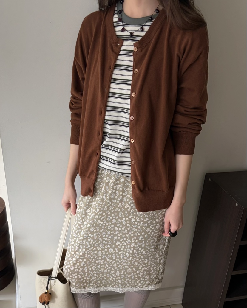 PEBBLE韓國直郵實拍女士新品推薦職業26春夏人氣針織衫開衫PEBBLE針織衫