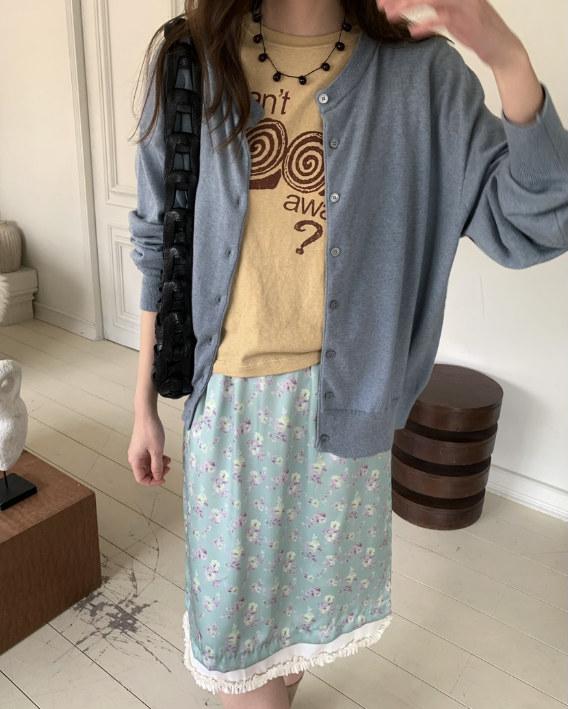 PEBBLE韓國直郵實拍女士新品推薦職業26春夏人氣針織衫開衫PEBBLE針織衫