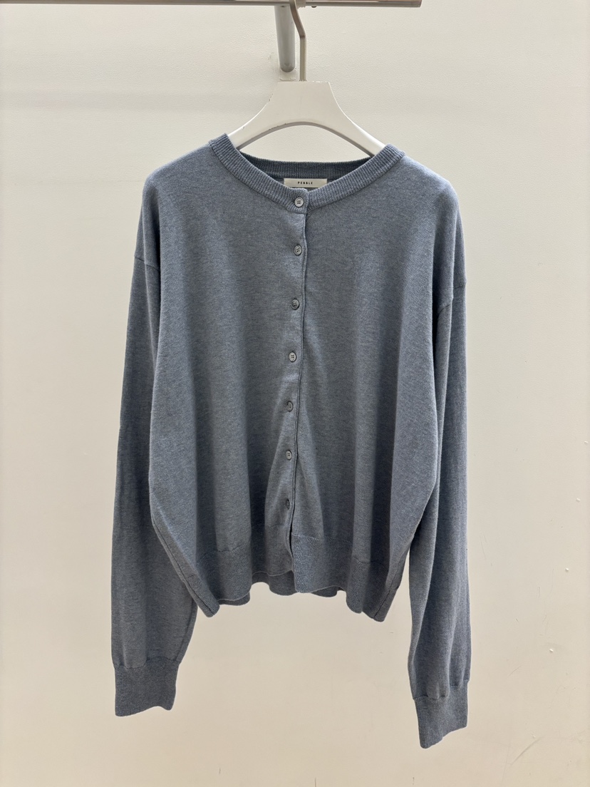 PEBBLE韓國直郵實拍女士新品推薦職業26春夏人氣針織衫開衫PEBBLE針織衫圖色3