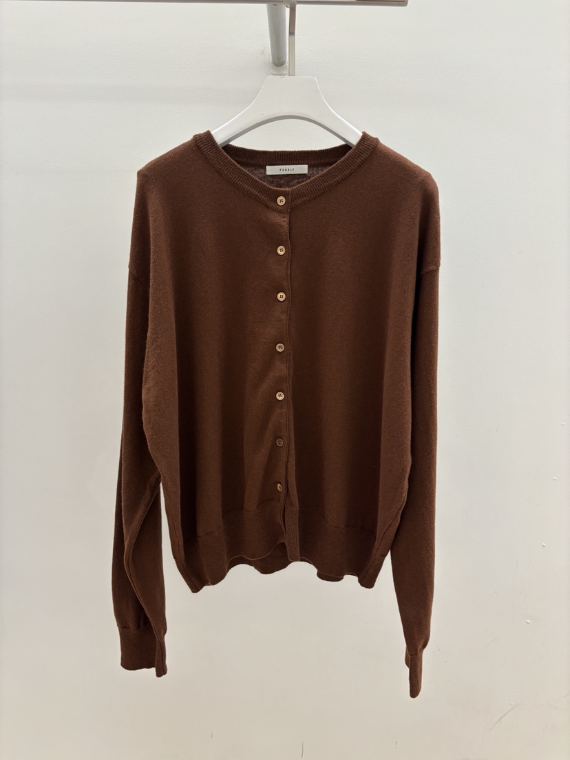 PEBBLE韓國直郵實拍女士新品推薦職業26春夏人氣針織衫開衫PEBBLE針織衫圖色4