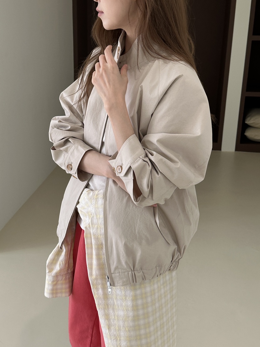 JEONG GAM STUDIOS韓國直郵女士新款熱賣休閑推薦夾克高領JEONG GAM STUDIOS夾克