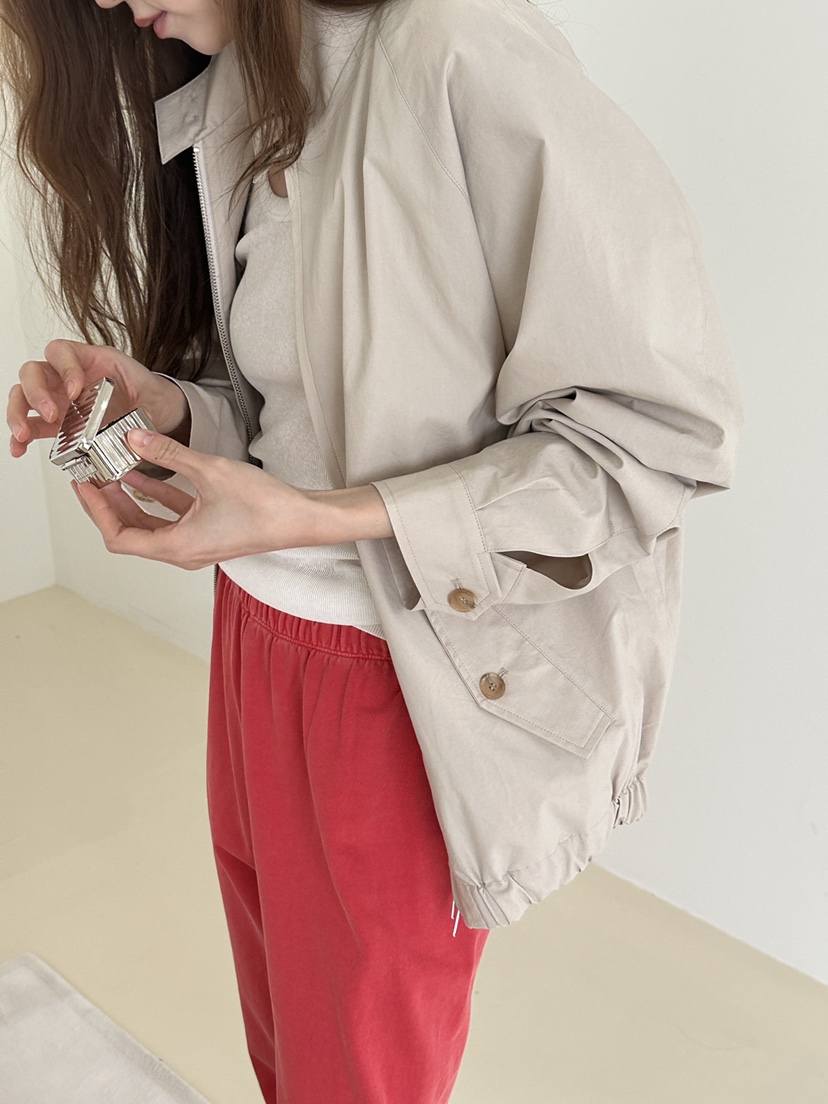 JEONG GAM STUDIOS韓國直郵女士新款熱賣休閑推薦夾克高領JEONG GAM STUDIOS夾克