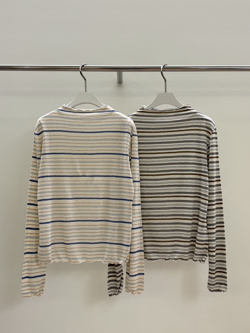 PEBBLE韓國東大門直郵女裝新款時尚推薦職業26春夏長袖T恤PEBBLE長袖T恤