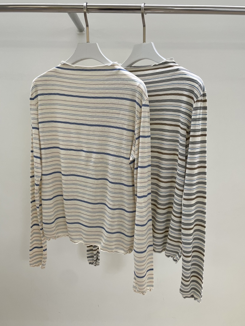 PEBBLE韓國東大門直郵女裝新款時尚推薦職業26春夏長袖T恤PEBBLE長袖T恤