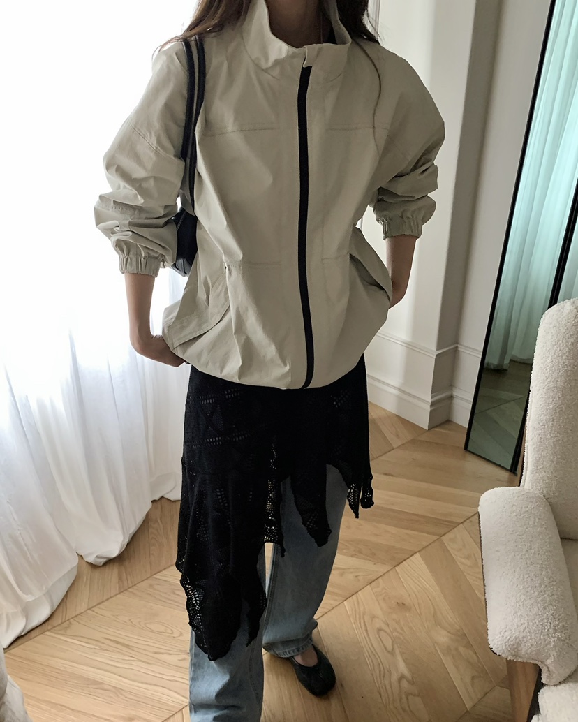 PEBBLE韓國直郵實拍女士新品人氣26春夏熱賣休閑夾克拉鏈PEBBLE夾克