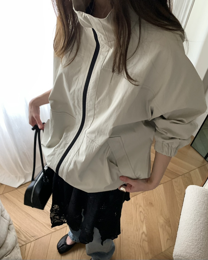 PEBBLE韓國直郵實拍女士新品人氣26春夏熱賣休閑夾克拉鏈PEBBLE夾克