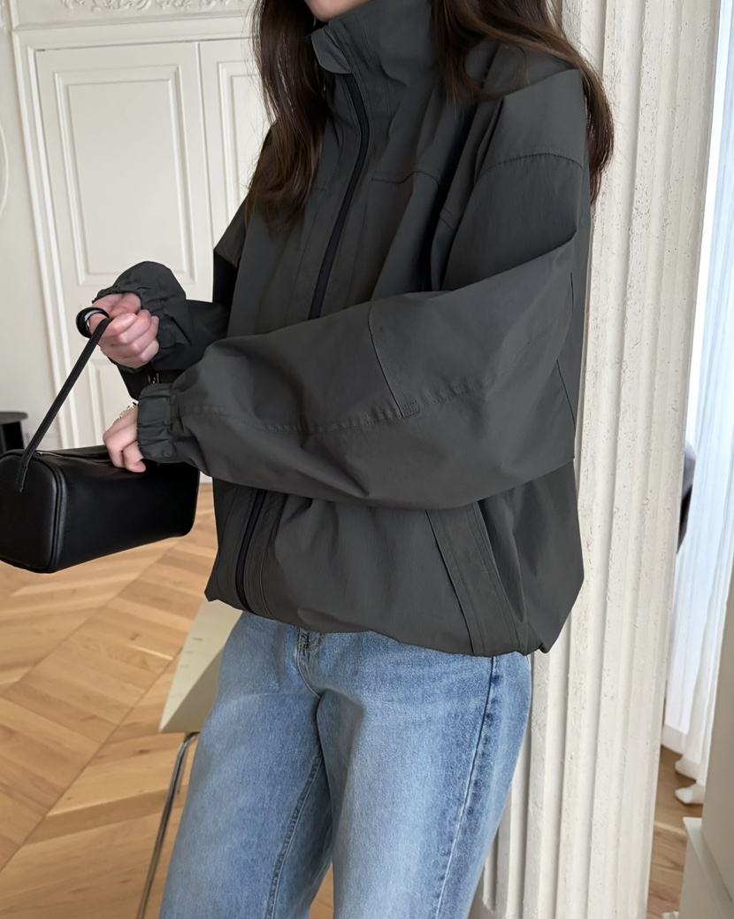 PEBBLE韓國直郵實拍女士新品人氣26春夏熱賣休閑夾克拉鏈PEBBLE夾克