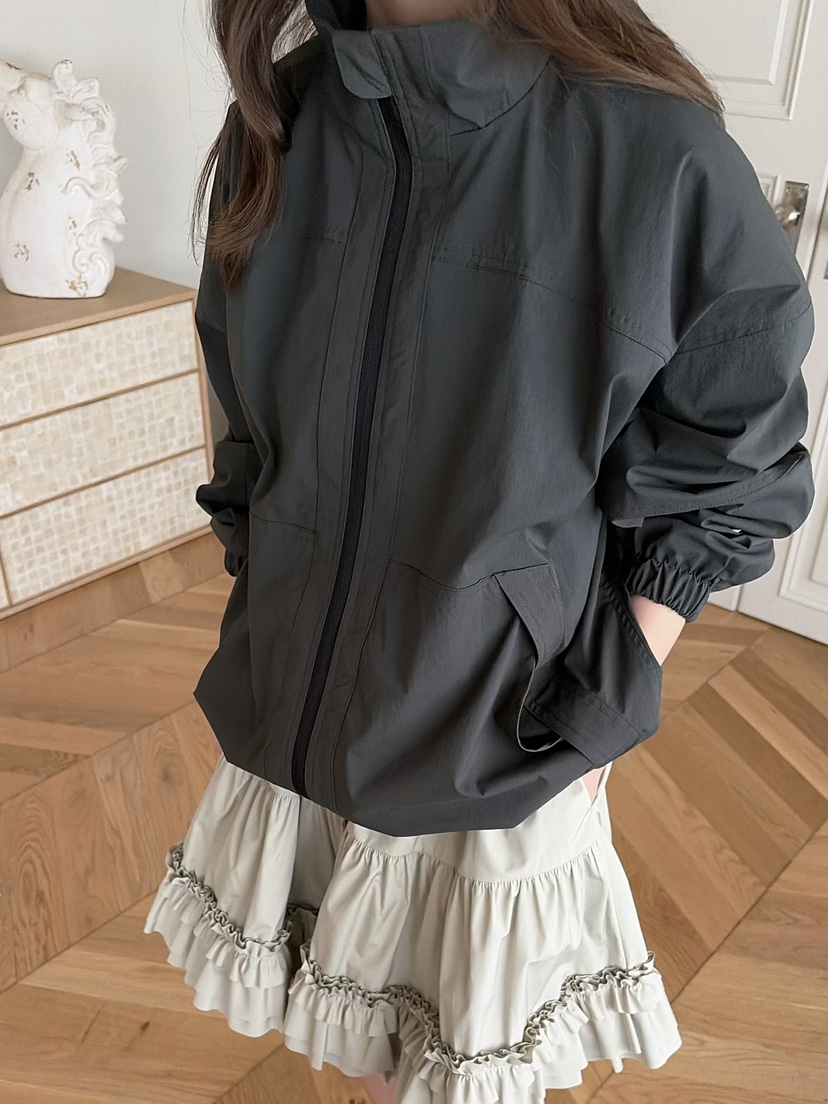 PEBBLE韓國直郵實拍女士新品人氣26春夏熱賣休閑夾克拉鏈PEBBLE夾克