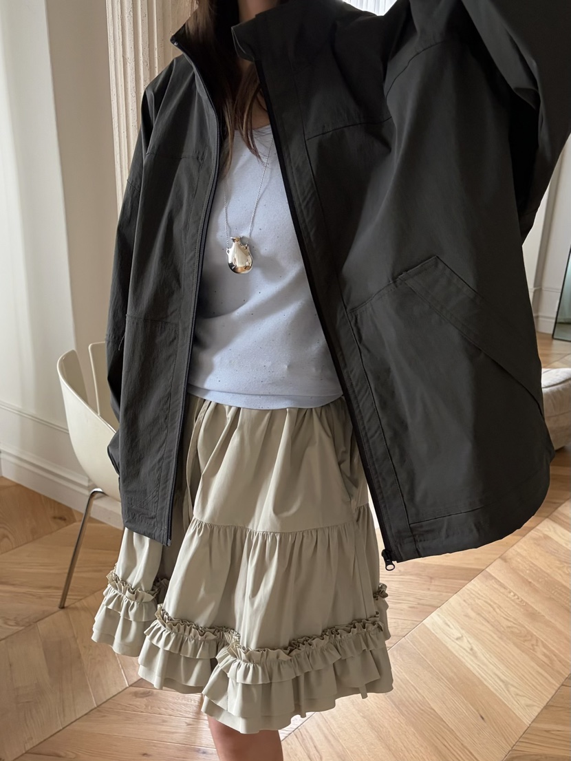 PEBBLE韓國直郵實拍女士新品人氣26春夏熱賣休閑夾克拉鏈PEBBLE夾克