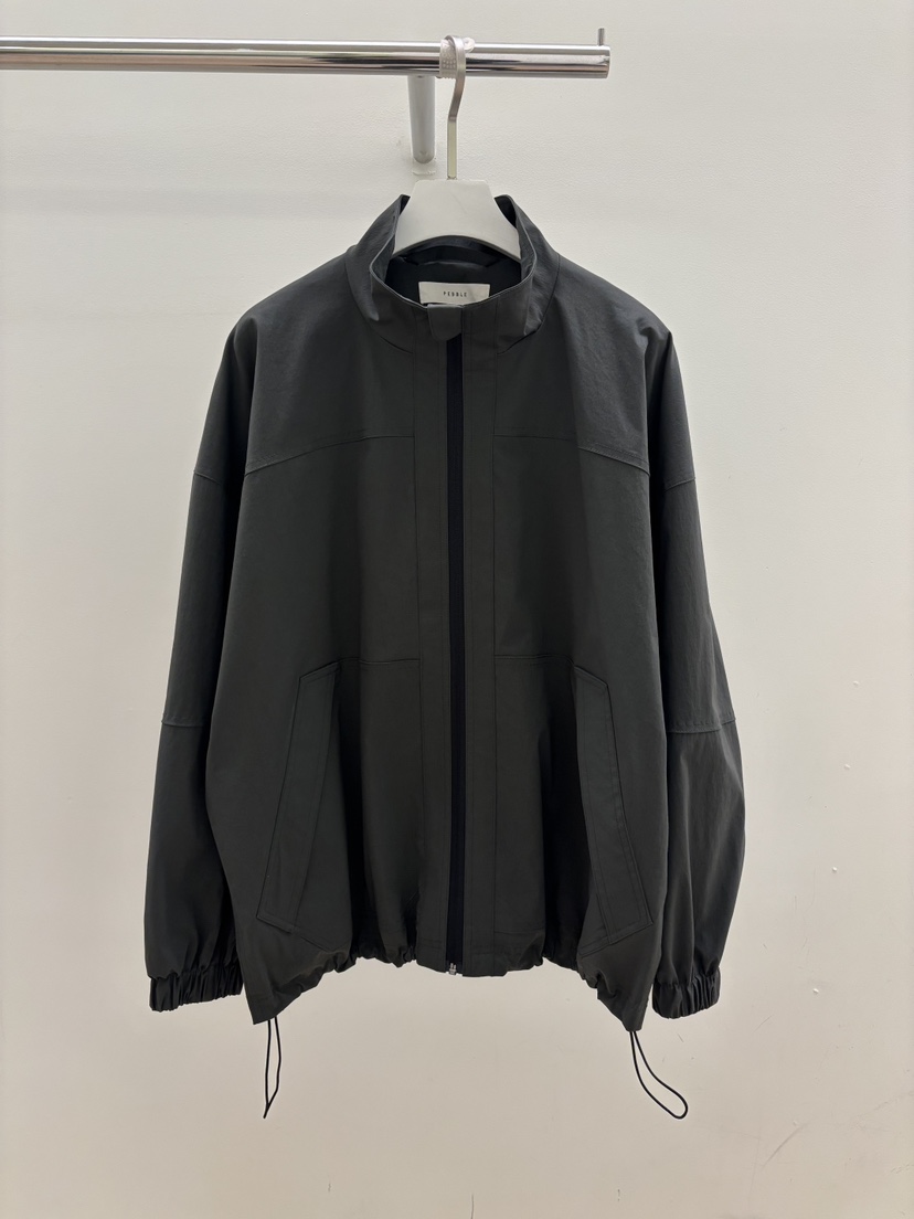 PEBBLE韓國直郵實拍女士新品人氣26春夏熱賣休閑夾克拉鏈PEBBLE夾克圖色1