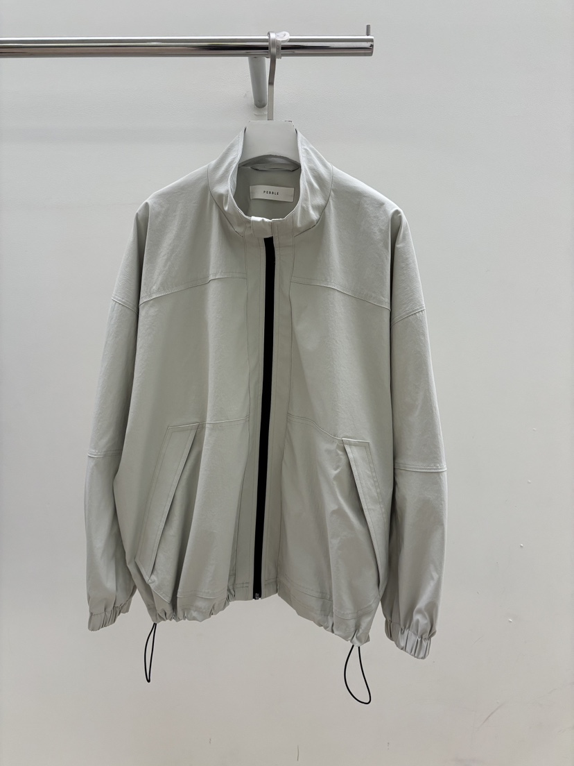 PEBBLE韓國直郵實拍女士新品人氣26春夏熱賣休閑夾克拉鏈PEBBLE夾克圖色2