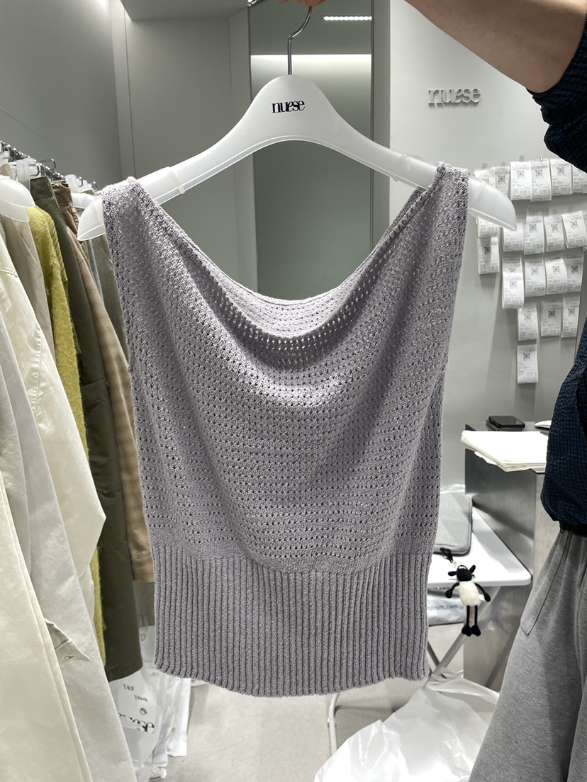 NUESE韓國東大門直郵女士新款人氣熱賣休閑職業吊帶背心開衩NUESE吊帶/背心圖色3