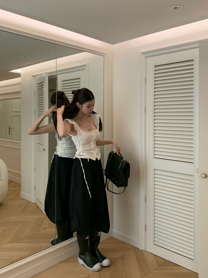 VIRKIN韓國直郵女裝新款休閑人氣時尚26春夏熱賣休閑褲條紋VIRKIN休閑褲