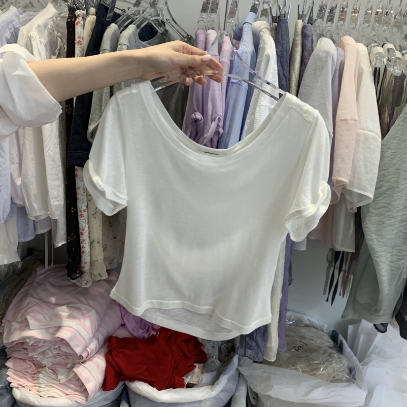 RIVEROOM韓國代購女士新品熱賣推薦休閑時尚26春夏人氣T恤RIVEROOMT恤圖色4