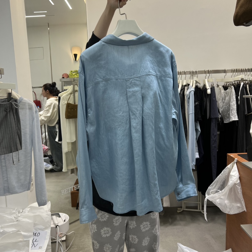 BETTER韓國直郵女裝新品26春夏職業人氣休閑襯衫蕾絲衫絲綢BETTER襯衫/蕾絲衫