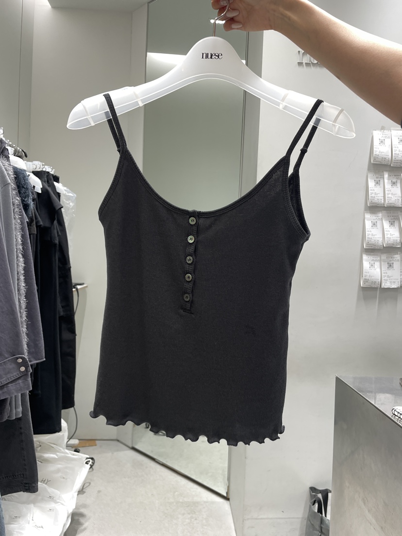 NUESE韓國東大門代購女士新品時尚推薦26春夏吊帶背心紐扣NUESE吊帶/背心圖色4