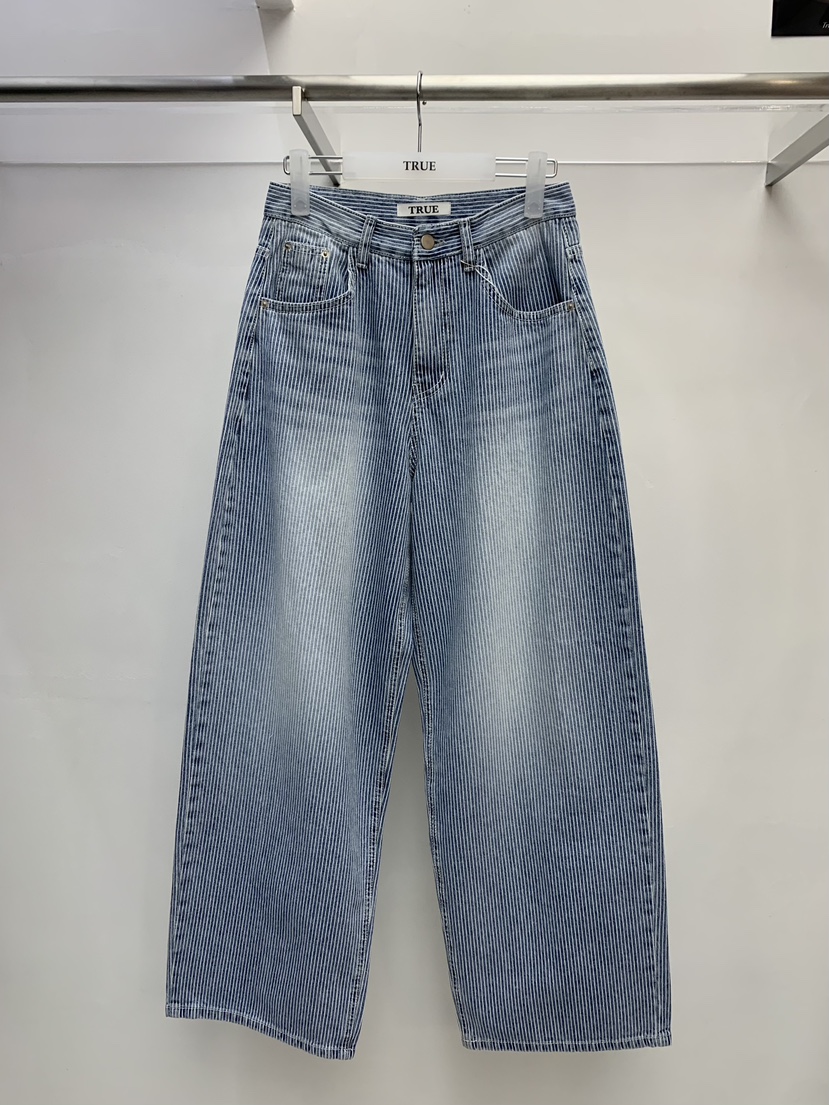 TRUE韓國代購女士新品26春夏人氣時尚休閑職業推薦牛仔褲TRUE牛仔褲圖色1