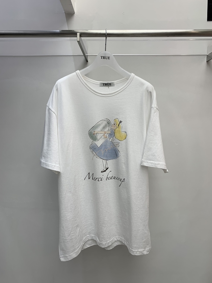 TRUE韓國東大門代購女裝新品26春夏時尚熱賣休閑職業人氣T恤TRUET恤圖色1