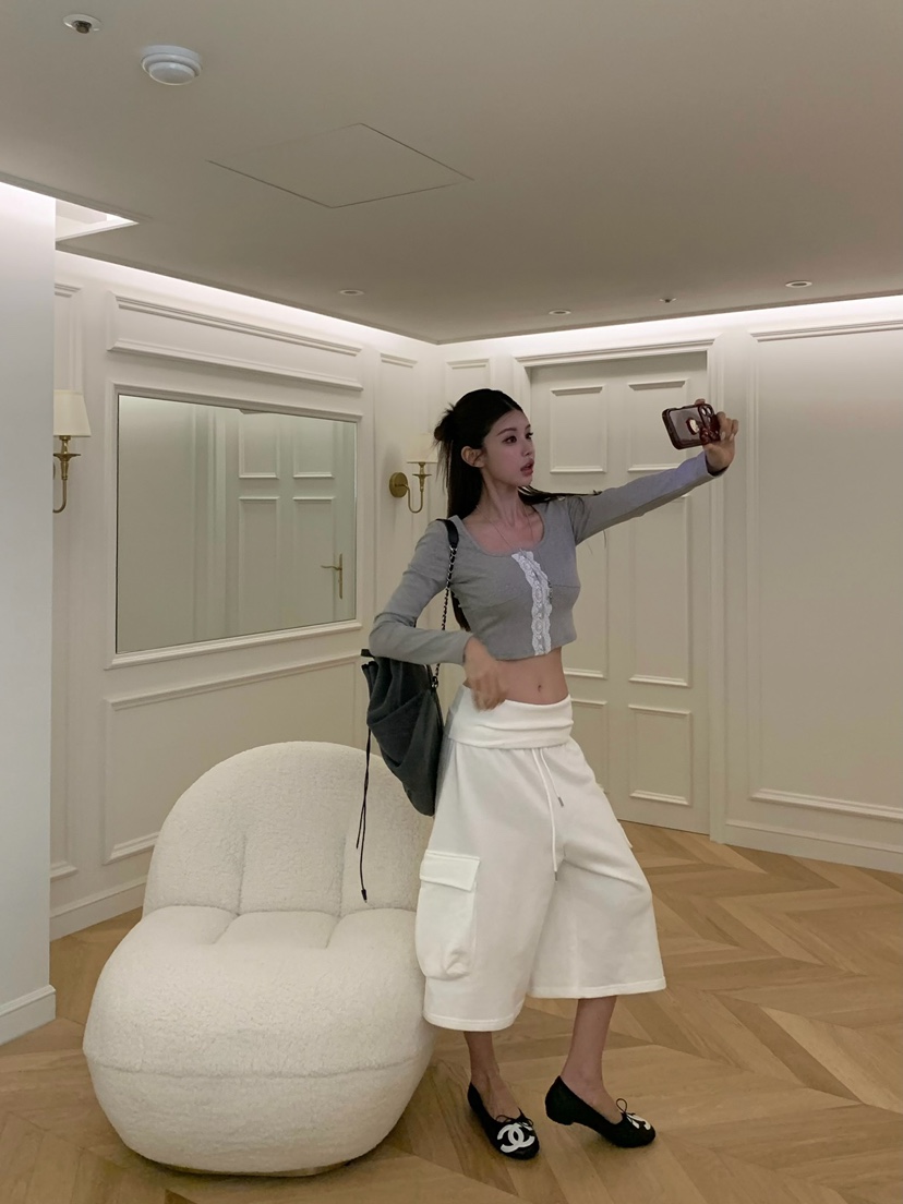 VIRKIN韓國直郵實拍女士新款熱賣職業休閑時尚推薦長袖T恤VIRKIN長袖T恤