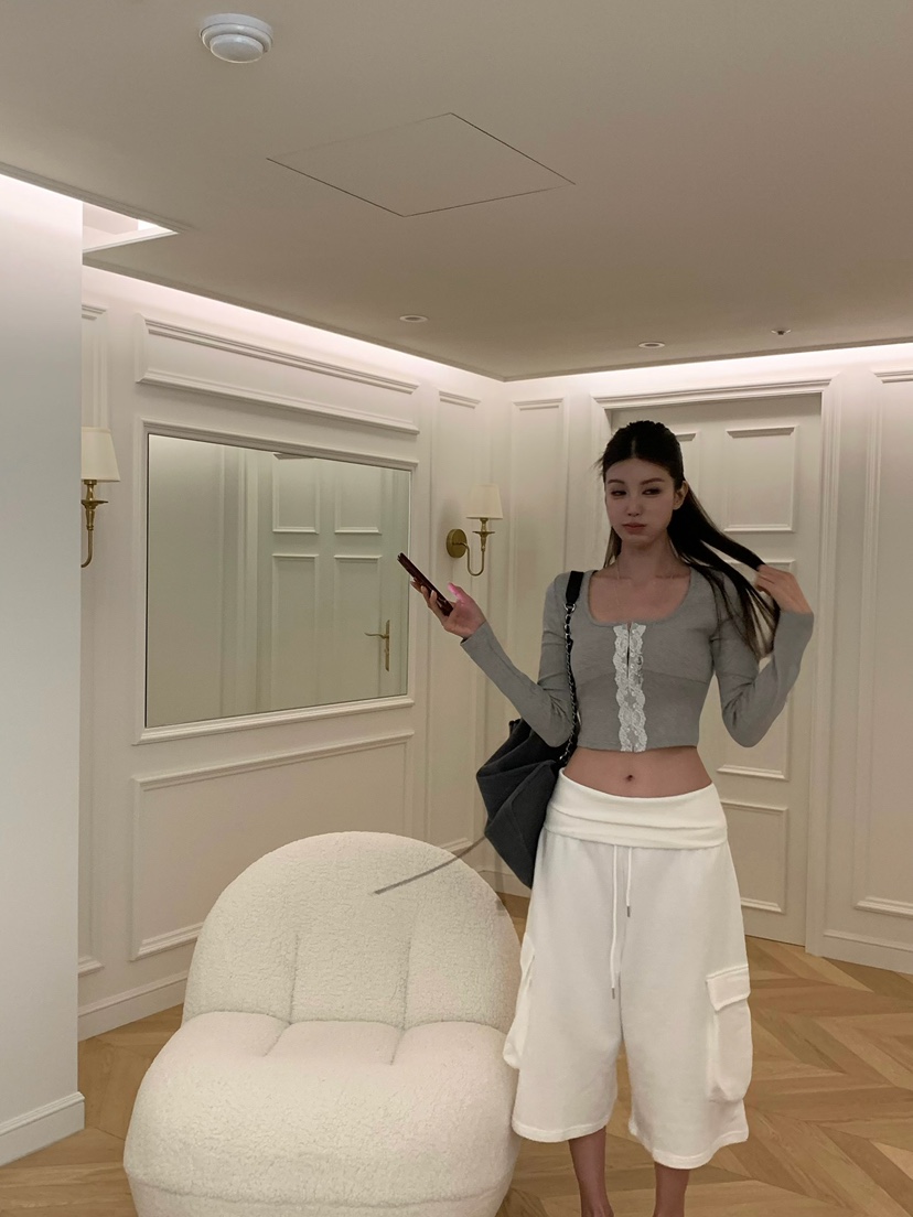 VIRKIN韓國直郵實拍女士新款熱賣職業休閑時尚推薦長袖T恤VIRKIN長袖T恤