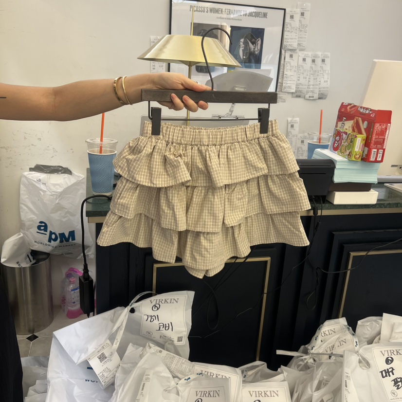 VIRKIN韓國直郵實拍女裝新款推薦26春夏熱賣人氣時尚短裙VIRKIN短裙