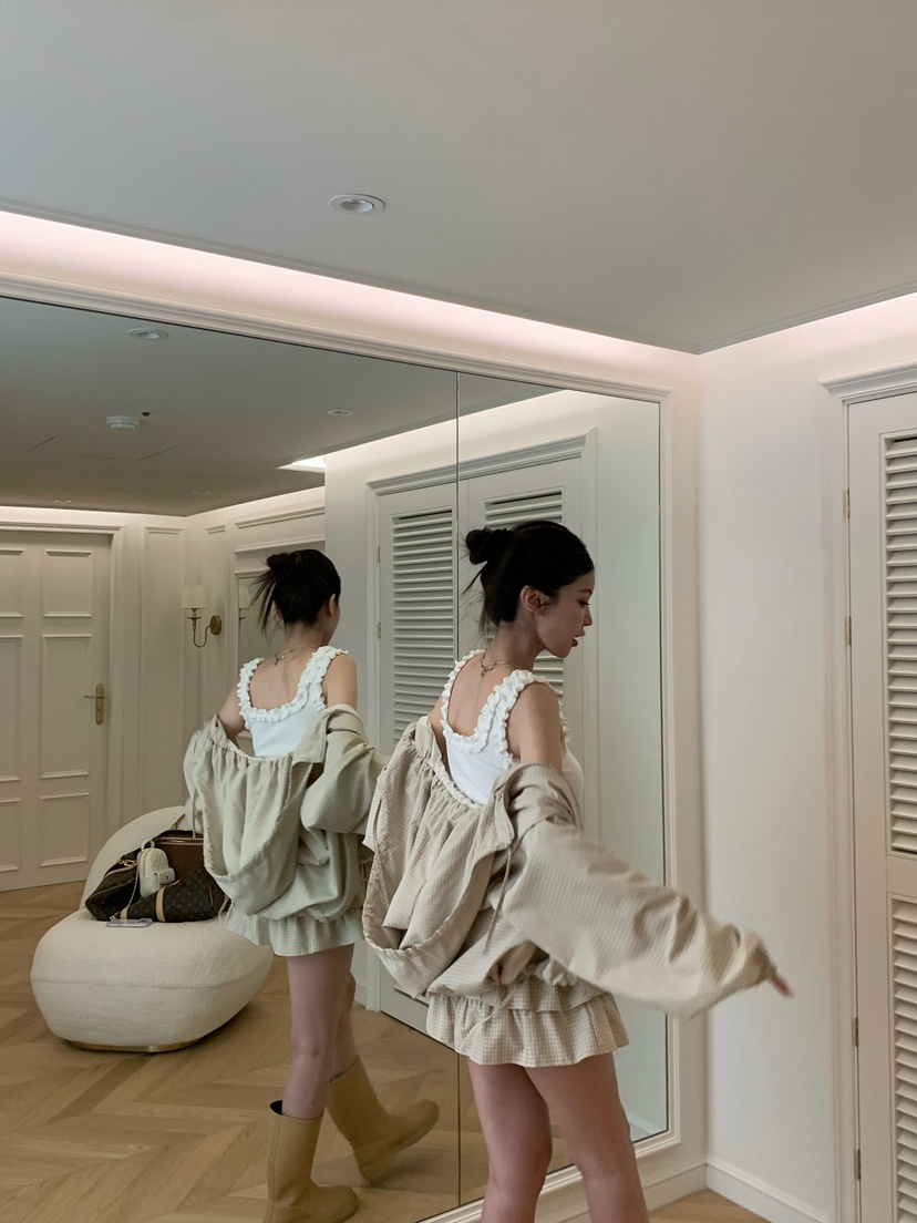 VIRKIN韓國直郵實拍女裝新款推薦26春夏熱賣人氣時尚短裙VIRKIN短裙