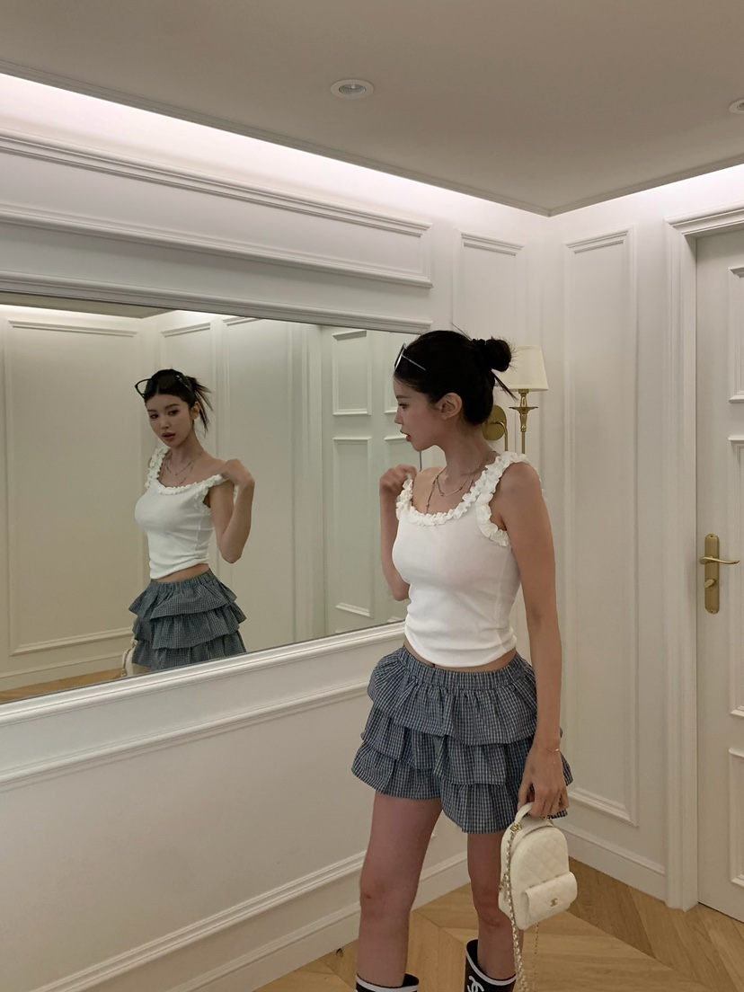 VIRKIN韓國直郵實拍女裝新款推薦26春夏熱賣人氣時尚短裙VIRKIN短裙