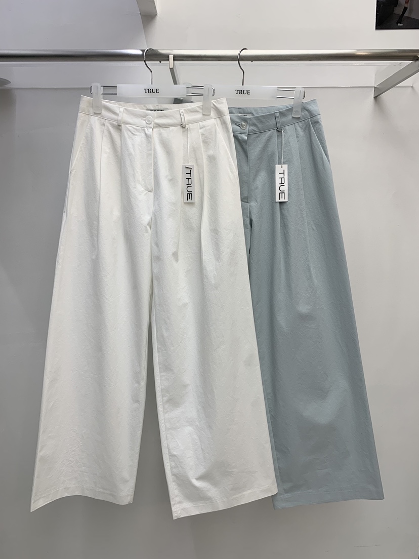 TRUE韓國東大門直郵女裝新品休閑職業推薦時尚休閑褲棉布TRUE休閑褲