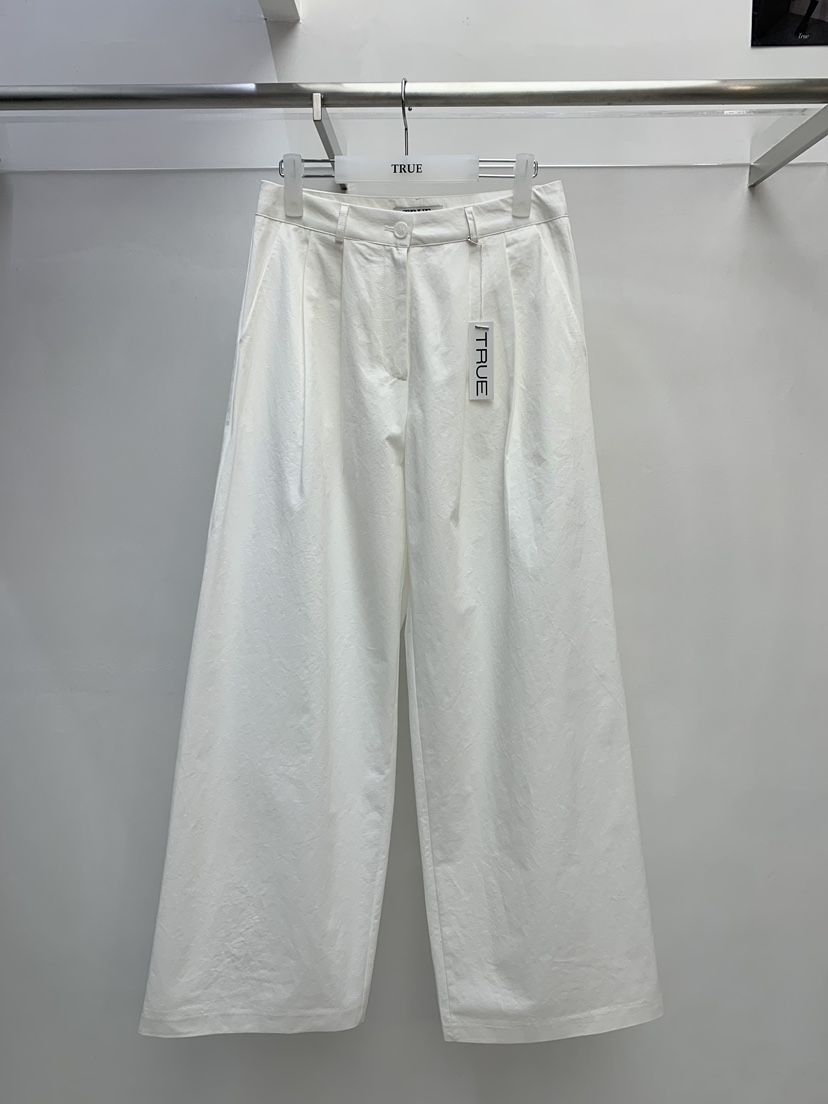 TRUE韓國東大門直郵女裝新品休閑職業推薦時尚休閑褲棉布TRUE休閑褲圖色1