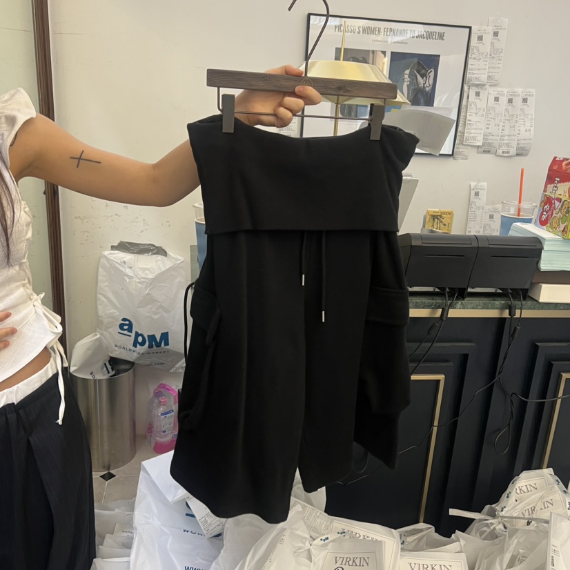 VIRKIN韓國東大門代購女士新品休閑職業推薦人氣短褲工裝褲VIRKIN短褲圖色3