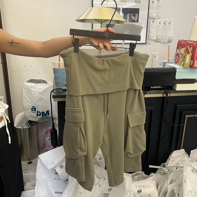 VIRKIN韓國東大門代購女士新品休閑職業推薦人氣短褲工裝褲VIRKIN短褲圖色6