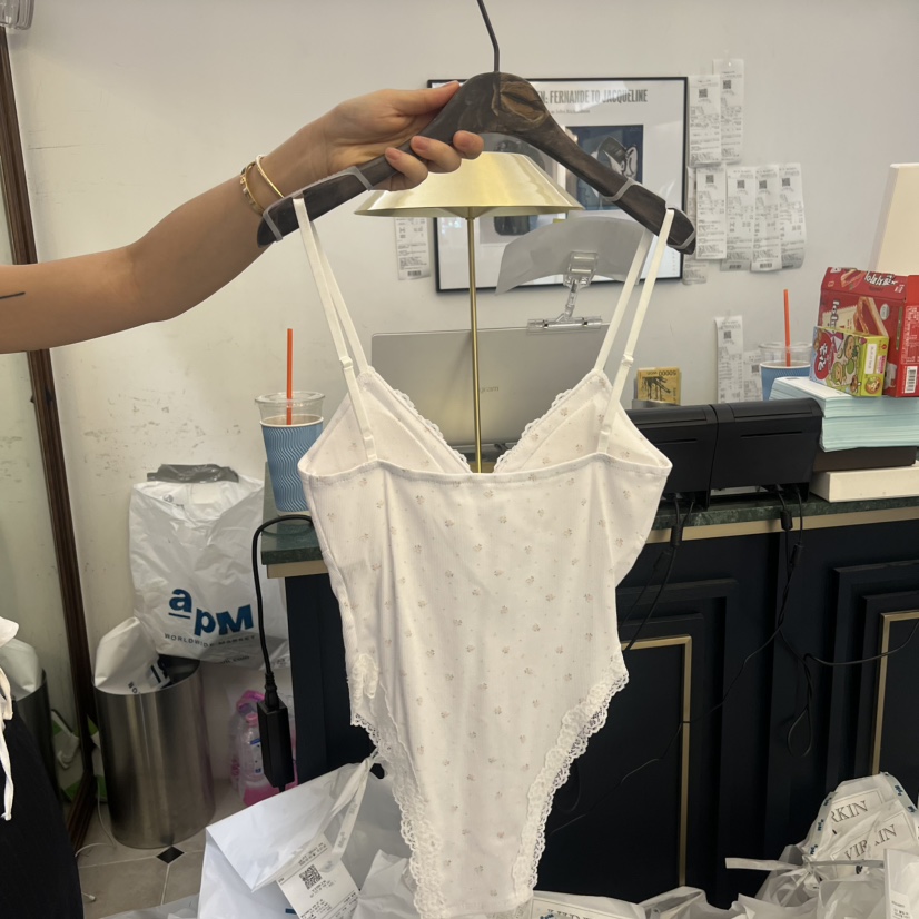 VIRKIN韓國直郵女士新品熱賣職業時尚推薦休閑吊帶背心花朵VIRKIN吊帶/背心