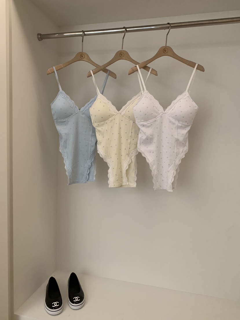 VIRKIN韓國直郵女士新品熱賣職業時尚推薦休閑吊帶背心花朵VIRKIN吊帶/背心