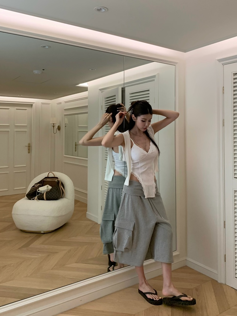 VIRKIN韓國直郵女士新品熱賣職業時尚推薦休閑吊帶背心花朵VIRKIN吊帶/背心