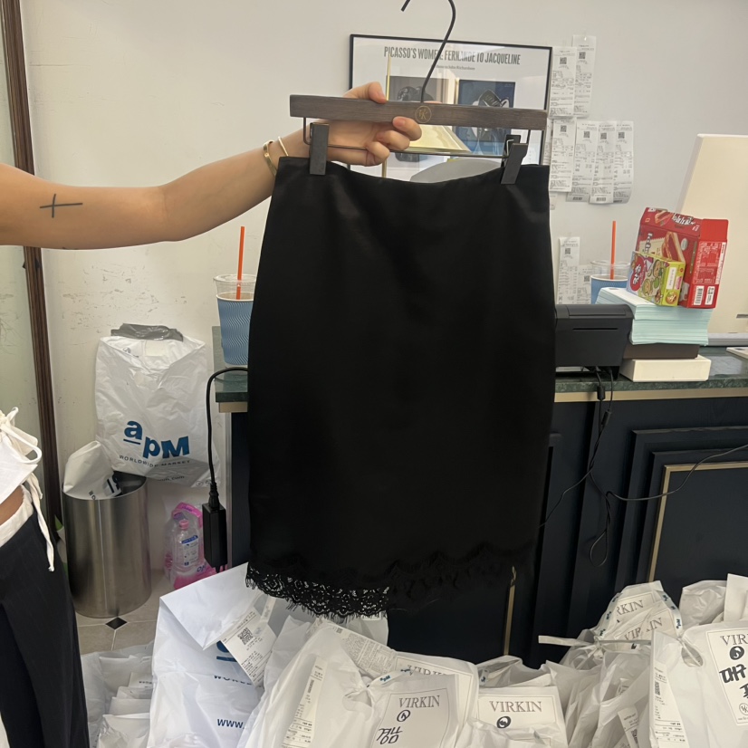 VIRKIN韓國直郵實拍女裝新款26春夏休閑時尚半身裙中短裙VIRKIN半身裙/中短裙圖色2