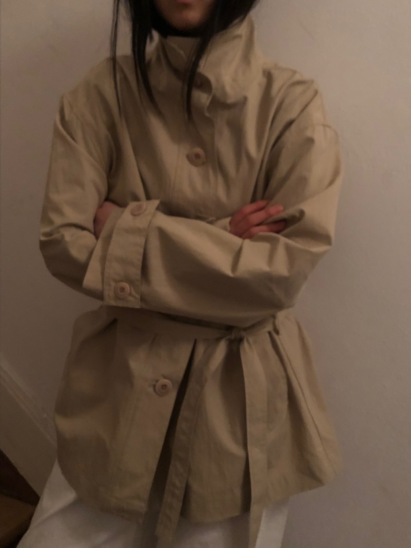 NOPROBLEM韓國直郵實拍女士新品時尚推薦職業夾克含腰帶高領NOPROBLEM夾克