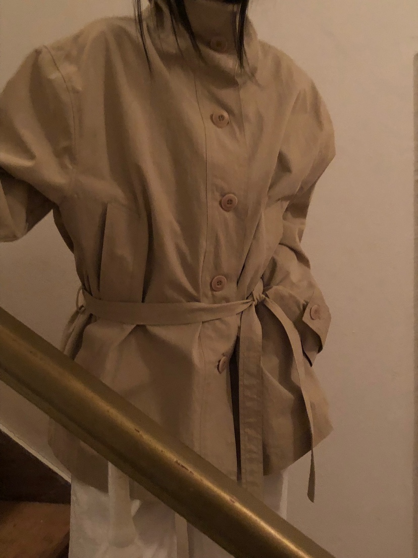 NOPROBLEM韓國直郵實拍女士新品時尚推薦職業夾克含腰帶高領NOPROBLEM夾克