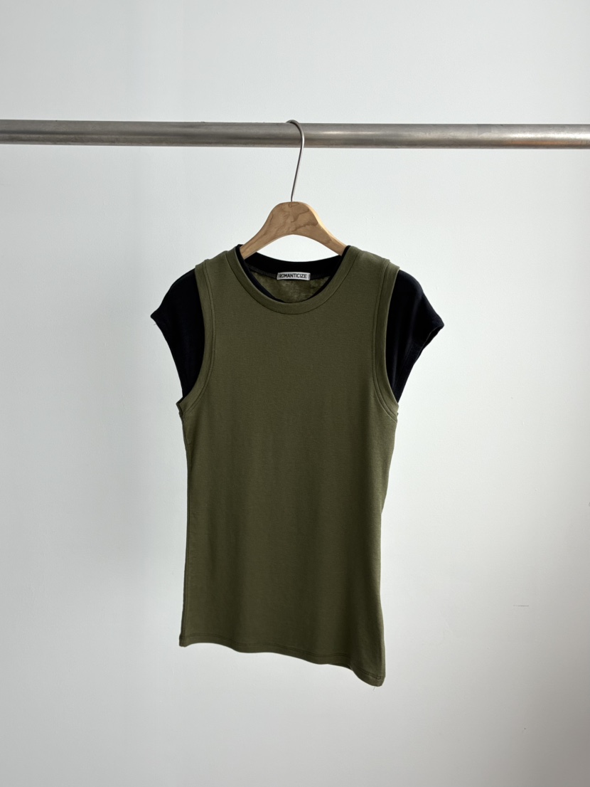 ROMANTICIZE韓國代購女士新品26春夏推薦休閑人氣職業T恤ROMANTICIZET恤圖色2