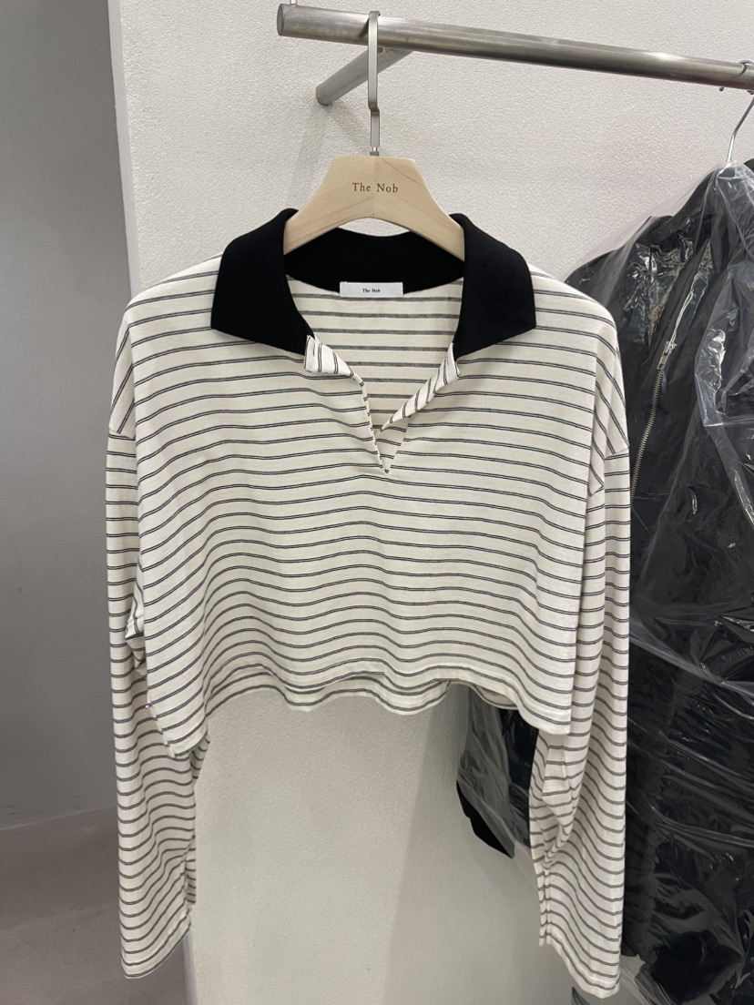 NOB韓國東大門直郵女士新品熱賣26春夏推薦人氣時尚長袖T恤NOB長袖T恤圖色1