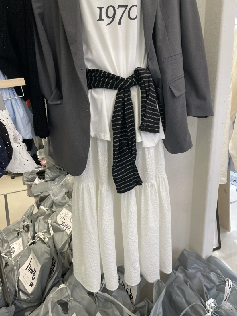 NOB韓國直郵女裝新款推薦熱賣時尚人氣職業26春夏休閑長裙NOB長裙