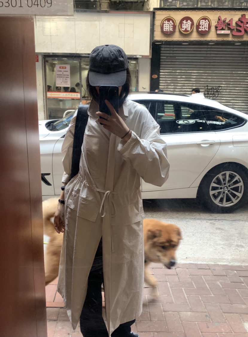 ROMANTICIZE韓國代購女士新品時尚職業熱賣長款風衣柔軟棉質ROMANTICIZE長款風衣