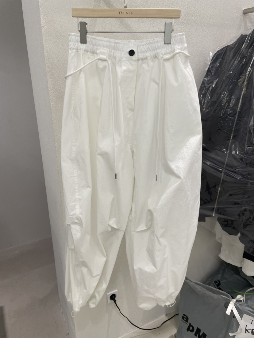 NOB韓國東大門代購女士新品時尚熱賣職業人氣休閑褲含腰繩NOB休閑褲圖色1